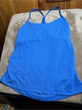 Nike Royal Blue Perforated Racerback Tank